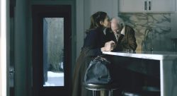 Claire (Lena Olin) and Richard (Bruce Dern) share a loving moment in THE ARTIST’S WIFE. Photo by Michael Lavine.