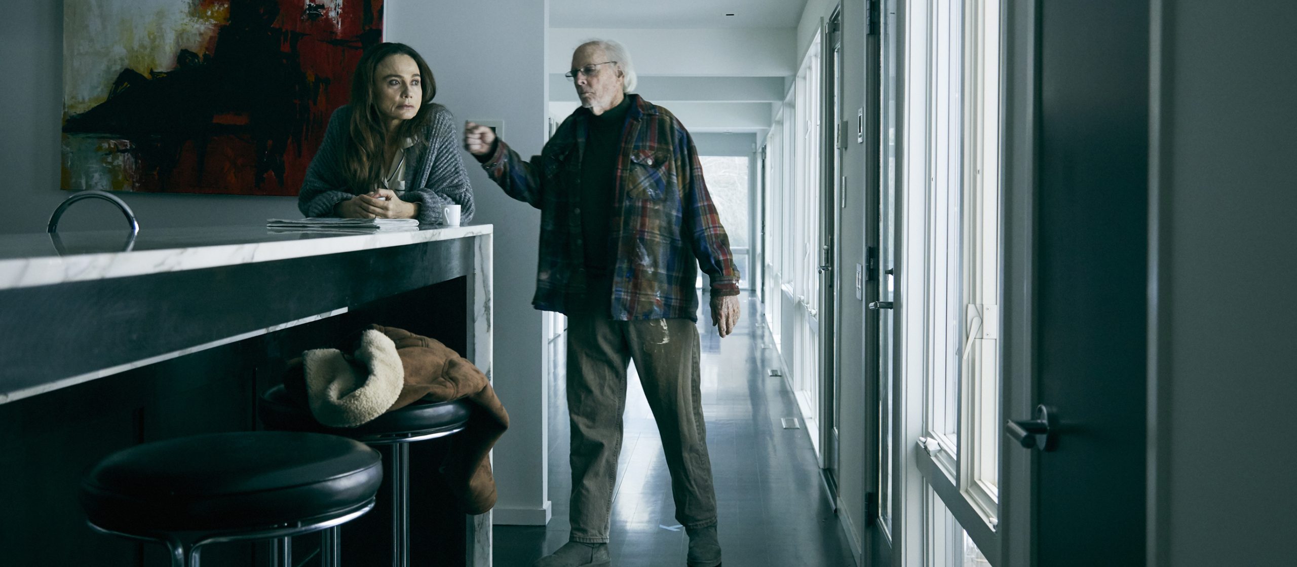 Claire (Lena Olin) and Richard (Bruce Dern) in their morning routine in THE ARTIST’S WIFE. Photo by Michael Lavine.